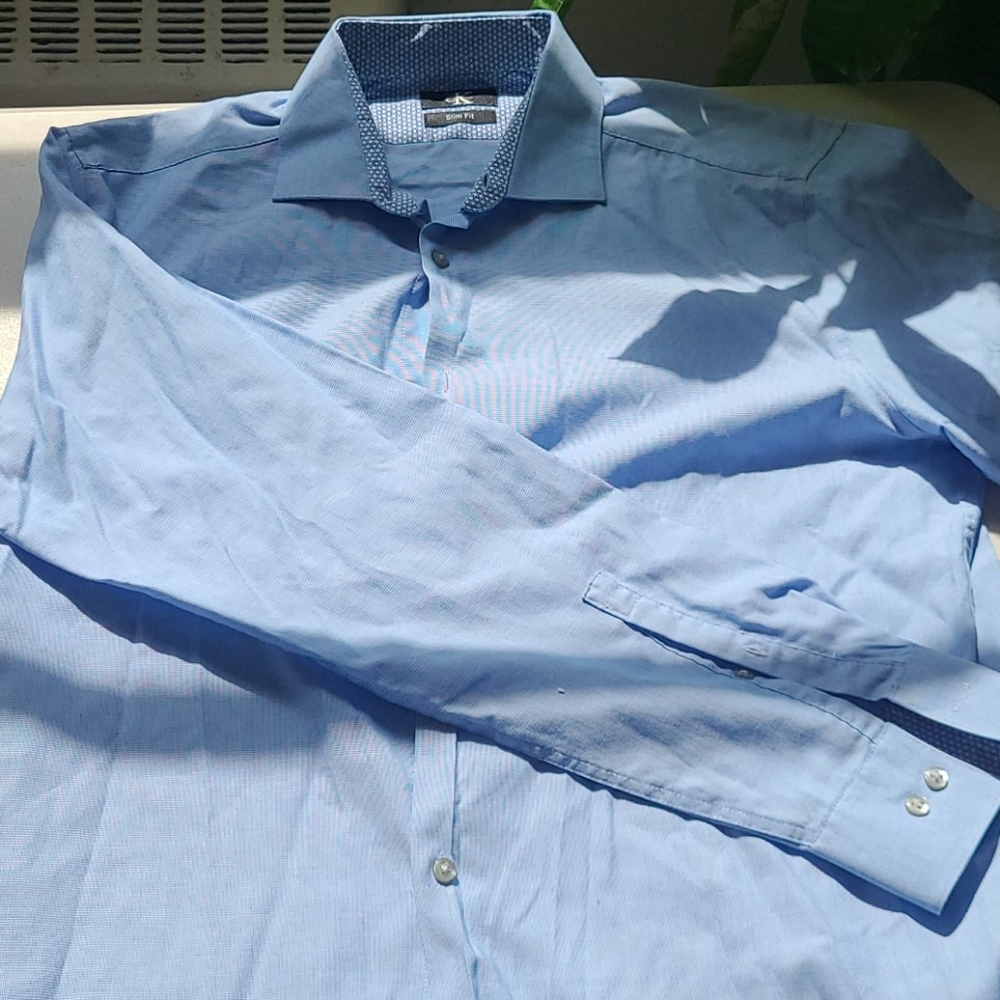 Blue button up - Picture 2 of 3
